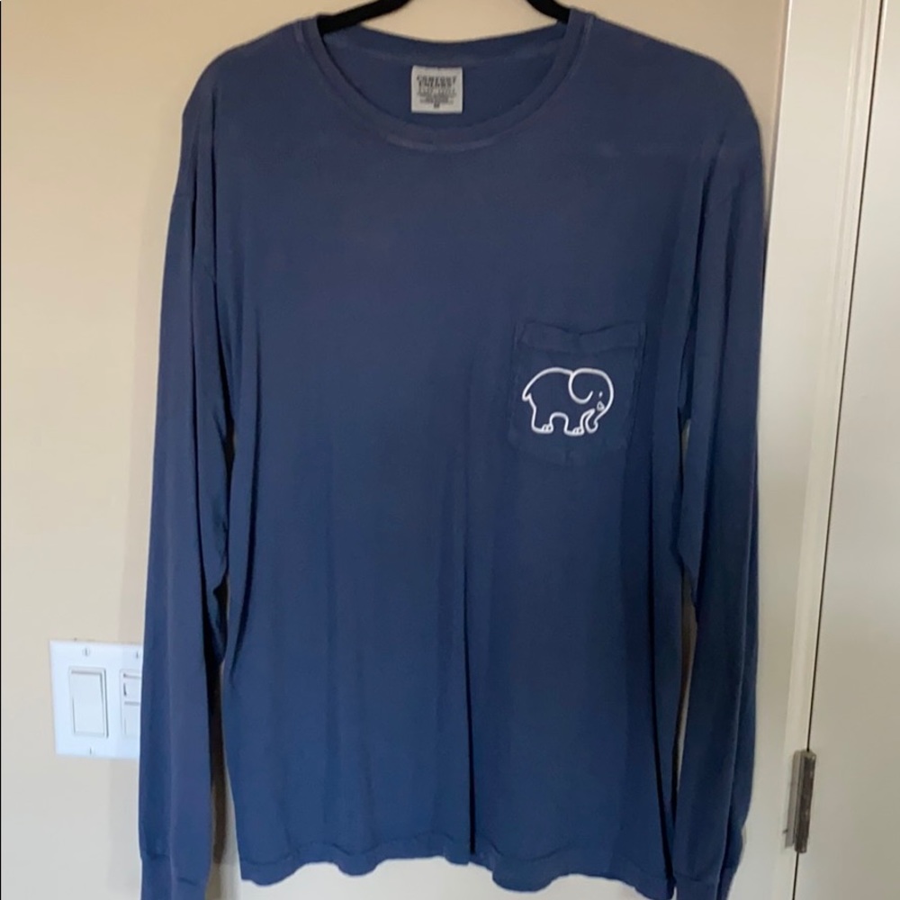 Ivory Ella long sleeve blue shirt